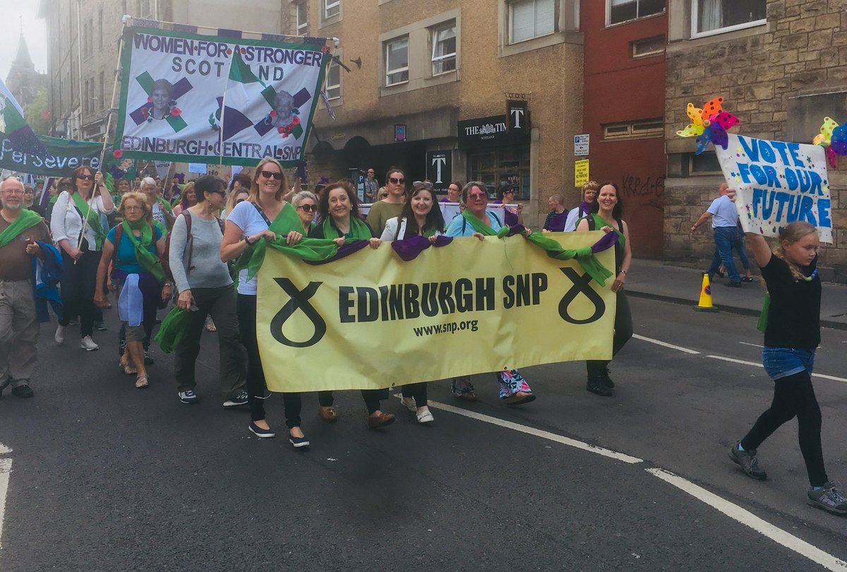 Edinburgh SNP marching for womens rights